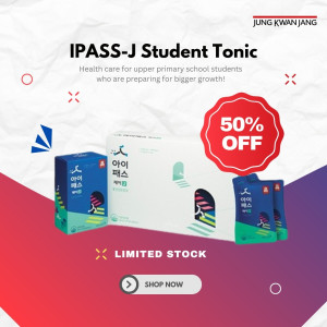 🔥 IPass Junior Student Tonic Special Offer ~ ~

Student tonic for upper primary school students who are preparing for bigger growth.

Hurry! 🔥 The offer is valid while stock last. 

KGC official online store🛒www.redginseng.com.au

KGC official Amazon store🔍Cheong Kwan Jang Australia

Flagship stores:
🚩 Auburn
Unit 20, The Bell Tower 191 Parramatta Rd, Auburn NSW

🚩 Eastwood
Shop 4/ 124 Rowe Street, Eastwood NSW

🚩 Market City
Level 1 (Next to Footlocker), Market City, 9-13 Hay St, Haymarket NSW

Australia wide shipping🇦🇺
Free shipping on order over $100✈️

#JungKwanJang #CheongKwanJang #KoreanRedGinseng #Promotion #Sale #Health #Wellness #Vitality #Discount #specialoffer #benefitsofginseng #ginseng #kid #student