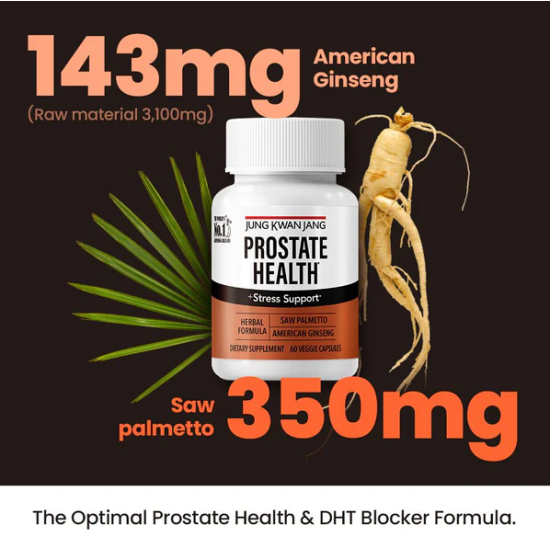 Prostate Health Capsules With Saw Palmetto Extract And American Ginseng Extract JungKwanJang